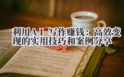 利用AI写作赚钱:高效变现的实用技巧和案例分享