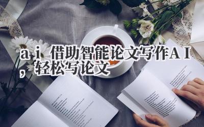 ai 借助智能论文写作 AI,轻松写论文