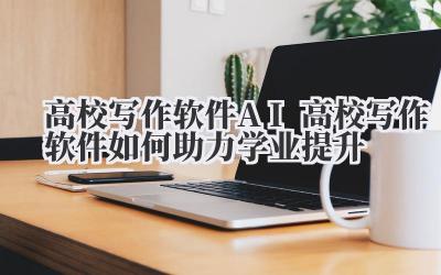 高校写作软件 AI 高校写作软件如何助力学业提升