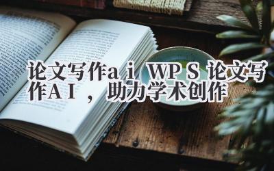 论文写作 ai WPS 论文写作 AI,助力学术创作