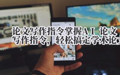 论文写作指令 掌握 AI 论文写作指令，轻松搞定学术论文