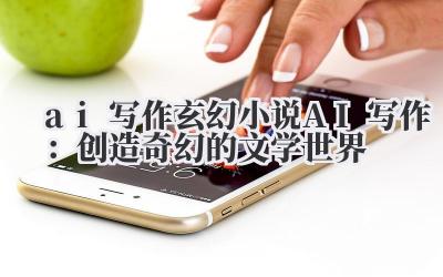 ai 写作 玄幻小说 AI 写作：创造奇幻的文学世界