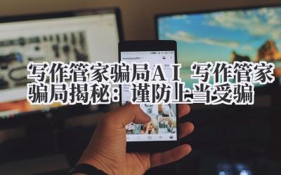 写作管家骗局 AI 写作管家骗局揭秘：谨防上当受骗
