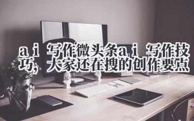 ai 写作 微头条 ai 写作技巧，大家还在搜的创作要点