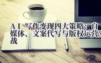 AI写作变现四大策略：自媒体、文案代写与版权运营实战