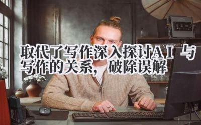 取代了写作 深入探讨 AI 与写作的关系，破除误解