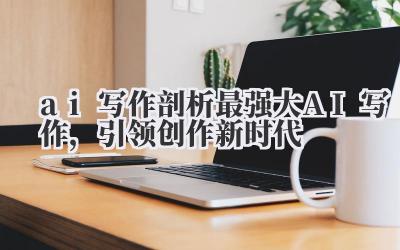 ai 写作 剖析最强大 AI 写作，引领创作新时代