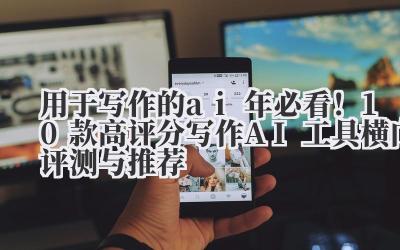 用于写作的 AI 2024 年必看!10 款高评分写作 AI 工具横向评测与推荐