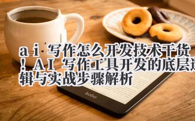 ai 写作怎么开发 技术干货！AI 写作工具开发的底层逻辑与实战步骤解析
