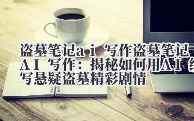 盗墓笔记 ai 写作 盗墓笔记 AI 写作：揭秘如何用 AI 续写悬疑盗墓精彩剧情
