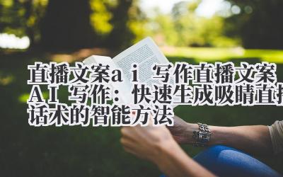 直播文案 AI 写作：快速生成吸睛直播话术的智能方法