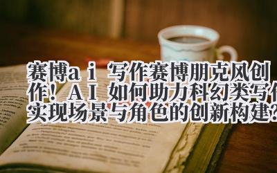 赛博 AI 写作 赛博朋克风创作!AI 如何助力科幻类写作实现场景与角色的创新构建?