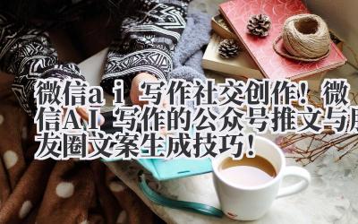 微信 ai 写作 社交创作！微信 AI 写作的公众号推文与朋友圈文案生成技巧！