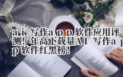 ai 写作 app 软件 应用评测！2024 年高下载量 AI 写作 app 软件红黑榜！