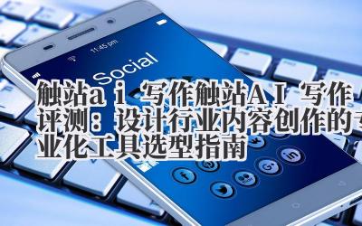 触站 ai 写作 触站 AI 写作评测:设计行业内容创作的专业化工具选型指南