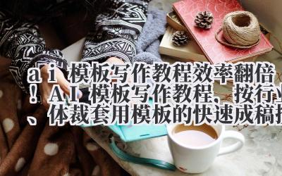 ai 模板写作教程 效率翻倍！AI 模板写作教程，按行业、体裁套用模板的快速成稿技巧