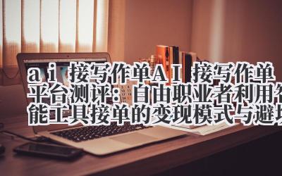 聊聊AI接写作单这事儿,水太深了。