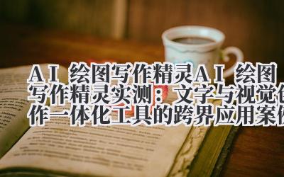 AI 绘图写作精灵 AI 绘图写作精灵实测:文字与视觉创作一体化工具的跨界应用案例