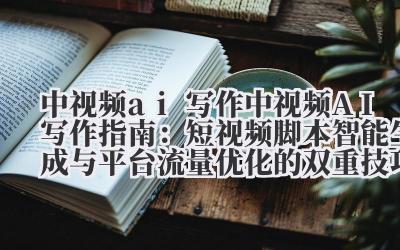 中视频 ai 写作 中视频 AI 写作指南：短视频脚本智能生成与平台流量优化的双重技巧