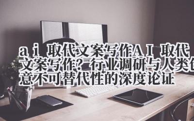 ai 取代文案写作 AI 取代文案写作？行业调研与人类创意不可替代性的深度论证