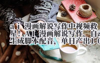 ai 漫画解说写作 中视频救星！AI 漫画解说写作，自动生成脚本 + 配音，单日产出 10 条爆款视频