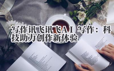 写作讯飞 讯飞 AI 写作:科技助力创作新体验
