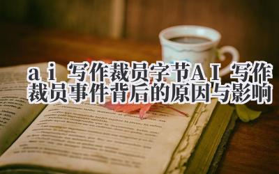 ai 写作裁员 字节 AI 写作裁员事件背后的原因与影响