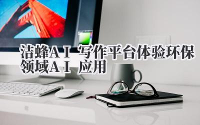 洁蜂AI写作平台体验 环保领域AI应用