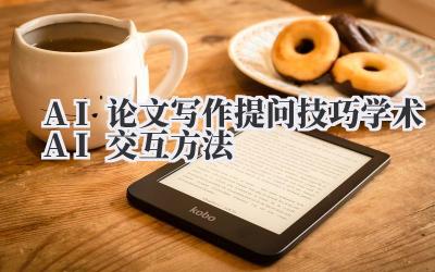 AI论文写作提问技巧 学术AI交互方法
