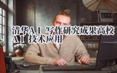 清华AI写作研究成果 高校AI技术应用