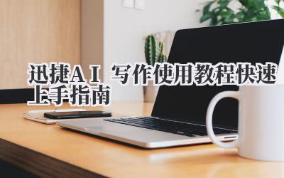 迅捷AI写作使用教程 快速上手指南