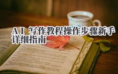 AI写作教程操作步骤 新手详细指南