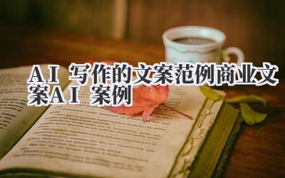 AI写作的文案范例 商业文案AI案例