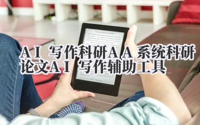 AI写作科研AA系统 科研论文AI写作辅助工具
