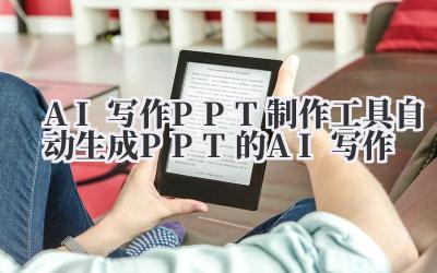 AI写作PPT制作工具 自动生成PPT的AI写作