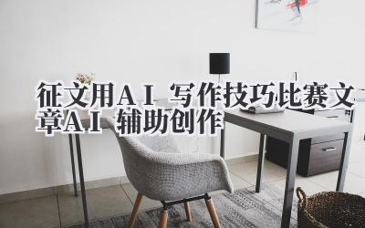 征文用AI写作技巧 比赛文章AI辅助创作
