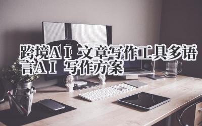 跨境AI文章写作工具 多语言AI写作方案