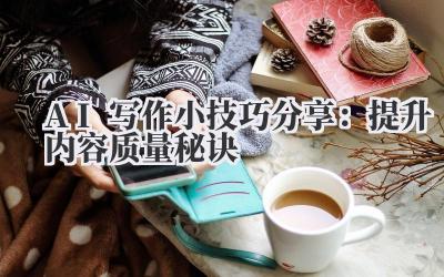 AI写作小技巧分享：提升内容质量秘诀