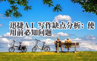 迅捷AI写作缺点分析：使用前必知问题