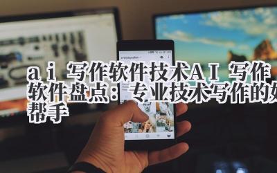 ai 写作软件 技术 AI 写作软件盘点：专业技术写作的好帮手