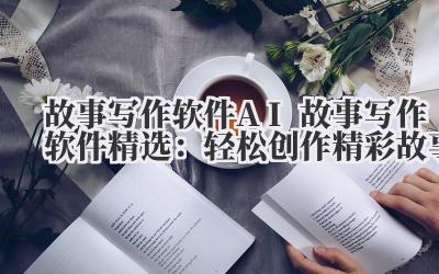 故事写作软件 AI 故事写作软件精选：轻松创作精彩故事