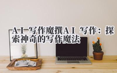 AI 写作 魔撰 AI 写作：探索神奇的写作魔法