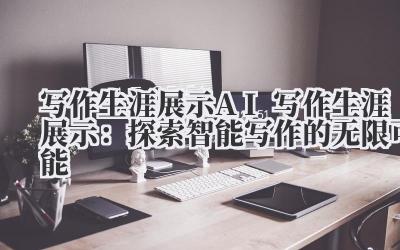 我的写作生涯？哈，说来话长。