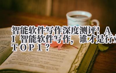 智能软件写作 深度测评!AI 智能软件写作,谁才是行业 TOP1?