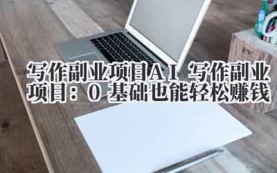 写作副业项目 AI 写作副业项目：0 基础也能轻松赚钱