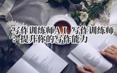 写作训练师 AI 写作训练师：提升你的写作能力