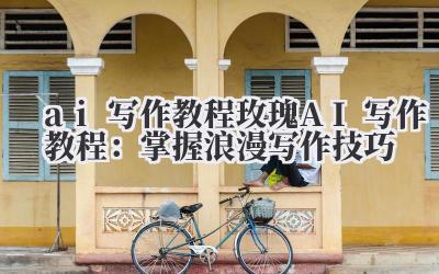 ai 写作教程 玫瑰 AI 写作教程：掌握浪漫写作技巧