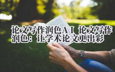 论文写作润色 AI 论文写作润色：让学术论文更出彩