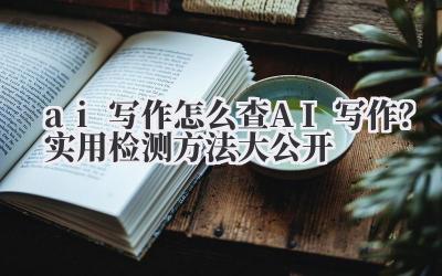 ai 写作 怎么查 AI 写作？实用检测方法大公开