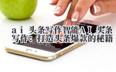 ai 头条写作 智能 AI 头条写作：打造头条爆款的秘籍